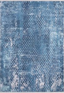 Lofto Modern Blue Color Washable Carpet
