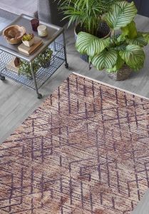 Lofto Modern Bronze Brown Washable Carpet