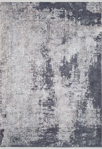 Modern Washable Living Room Rug with Grey Color Transition 