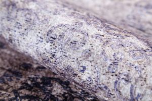 Beige-Anthracite Antique Avangarde Washable Living Room Rug 