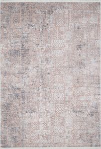 Bohemian Style Bronze Background Cream Anthracite Washable Living Room Rug 