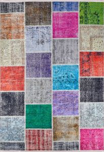 Patchwork Colorful Washable Carpet 5