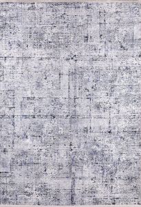 Lofto Soft-Flat Gray Blue Color Washable Carpet