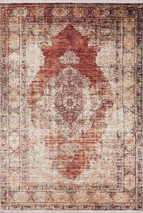 Lofto Vintage Brown Bronze Washable Carpet