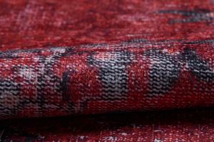 Lofto Vintage Red Color Washable Carpet