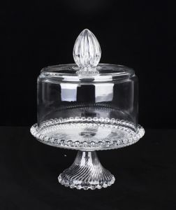 Glass Footed Cake Stand & Dome