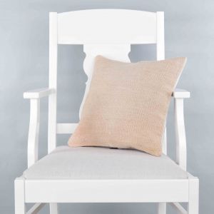 Modern Classical Rug Patterned Hand Woven Cushion   - 40x40 - Beige Pillows, Wool Pillows