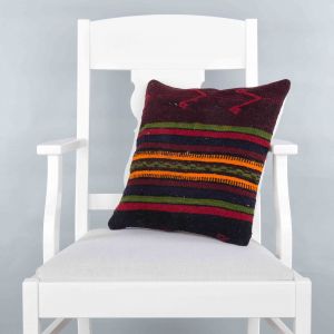 Modern Classical Rug Patterned Hand Woven Cushion - 40x40 – Colorful Pillows