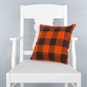 Rug Pillow Unique Hand Woven Pillow  - 40x40 – Orange pillows