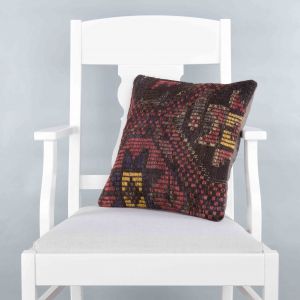 Modern Classic Hand Woven Pillow  - 40x40 - Brown pillows, Wool pillows