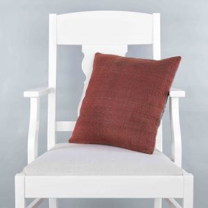 Modern Classic Hand Woven Pillow  - 40x40 - Red pillows, Wool pillows