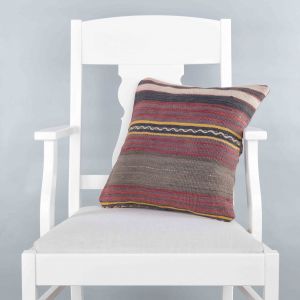 Rug Pillow Unique Hand Woven Pillow  - 40x40 – Colorful pillows
