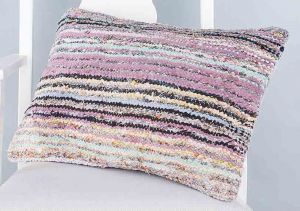 Rug Patterned Hand Woven Cushion  - 60x40 - Colorful Pillows, Wool Pillows