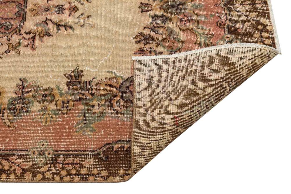 Classic Modern Vintage Hand-Knotted Tumbled Rug - 113 x 215 cm 